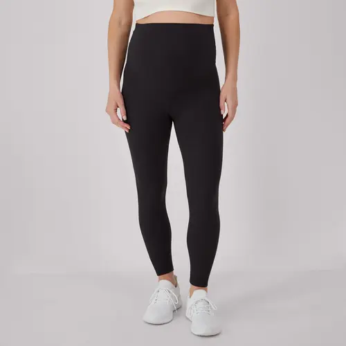 Hanes Maternity Women's Leak Protection 7/8 Leggings 25" Inseam Intimates Comfortable Fit Soft Stretch Fabric Breathable Mt113 Pregnant
