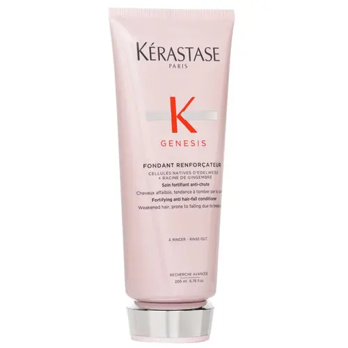 Kerastase Genesis Fondant Renforcateur Lightweight Cream Conditioner - Fortifying Anti-Hair-Fall Haircare, Softens, Smoothes, Strengthens Fiber, Ginger Root Infused, Single Item Selfcare for Weakened Hair, 200ml/6.8oz,sohochic
