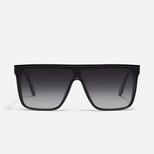 QUAY - NIGHTFALL Extra Large Chameleon Sunglass Change Color Sports Sunglasses Rimless Metal Shield Shape One Piece Lens Universal Nose Pads