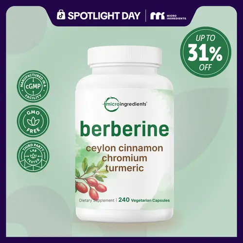 Berberine with Ceylon Cinnamon, Chromium, & Turmeric, 240 Vegetarian Capsules