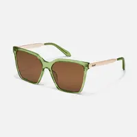 QUAY - LEVEL UP REMIXED Tinted Lens Sunglasses Square Mirrored Shades with Metal Arms for Versatile Style