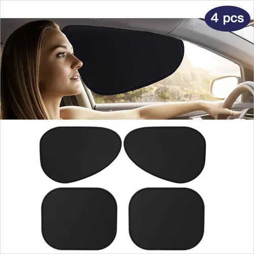 Magnetic Car Side Window Sun Shade, Dual‑Layer UV‑Blocking Privacy Shield, Durable Reusable Washable Foldable Car Window Cover, Baby Care Accessory for Most Cars & SUVs, Ideal Father’s Day Gift