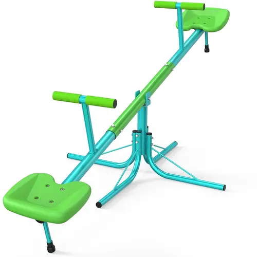 Bearbro seesaw, Sit and Spin Teeter Totter, 200 Lbs Heavy Duty 2026 Upgraded Model, Kids Outdoor Playground Equipment, Outside Toys, Swiveling 360 Degrees Rotating for Kids 4-8 Safety Certified
