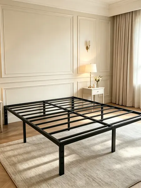Edenza  Bed Frame, 14 16 18 Inch Heavy Duty Metal Platform Bed Frame  Size Support Up to 3500 lbs, No Box Spring Needed/No Shaking/Steel Slat Support/Noise Free/Easy Assembly Heavy Duty Twin Full Queen King Metal Bed Frame affordable  bed  frame summergar