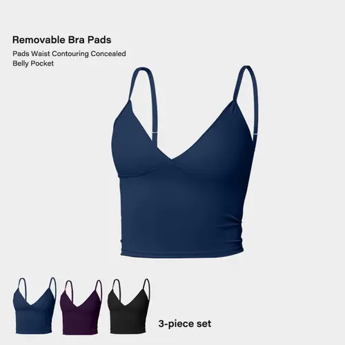 Women's Sporty Chic Chic Sweet Crop Workout Tank Top - Spaghetti Straps, Deep V, Ruched Backless, Sleeveless, Wire-Free Integrated Bra, Invisible Chest Pads, Summer Gym Yoga Top