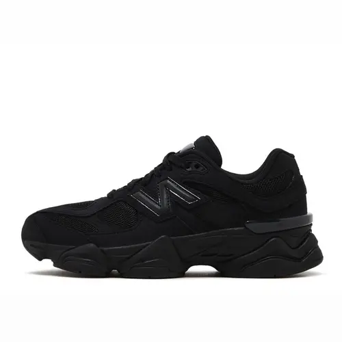 New Balance 9060 Triple Black Cat Youth-Women's Sneakers, Trending Shoes for Gym & Casual Wear, Cushioned Mesh/Suede Athletic Footwear, New Balances