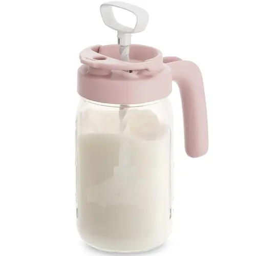 Papablic 24oz Glass Formula & Breast Milk Mixing Pitcher, BPA-Free, Clump-Free Mixing, Secure Locking Lid, Easy Pouring, Ideal for the Pitcher Method, Breast Milk Storage, Heat & Cold Resistant, Dishwasher Safe, #backtoschool
