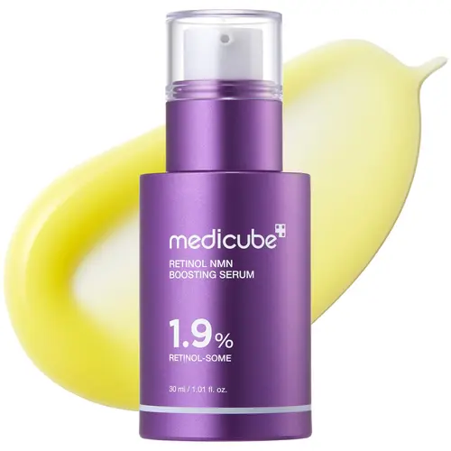 [medicube] Retinol 1.9% Boosting Serum for Intensive Firming, Hydration, and Plumping Care | Smooth, Radiant, and Youthful-Looking Skin with 99.8% Pure Potent Formula | 30ml (1.01 fl.oz)