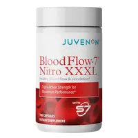Juvenon BloodFlow-7 Nitro XXXL Nitric Oxide Booster Pills - 1500mg Nitrosigine, 3X Max Strength, Caffeine-Free, Unflavored, 180 Capsules, High Potency Multi-Function Supplement with S7, Sports Performance Support, Circulation Boost, Adult Dietary Aid