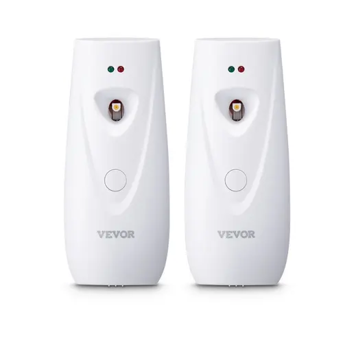 【toolupgrade】VEVOR Automatic Air Freshener Spray Dispenser (2-Pack/4-Pack) - Cordless Battery-Operated Wall/Stand Mount, Adjustable Time Settings, Push Button & Boost Burst Spray, Aroma Scent Diffuser for Office, Home Fragrance Decor, 4 Packs