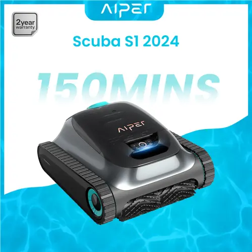 AIPER Scuba Classic Cordless Robotic Pool Vacuum, Cleaning Upgrade for Inground Pools Up to 1,600 Sq.ft, with Smart Navigation, Wall & Waterline Cleaning #dealsforyoudays, Robotic Pool Vacuums,back to school,back to school haul,sohochic