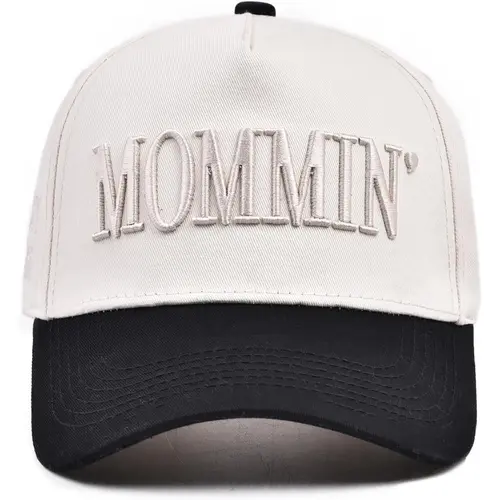 Women's Washed Soft Cotton Baseball Cap - Funny Mommin' Letter Embroidered, Adjustable Cotton Embroidered Cap for Commute, Ideal Mom Birthday Gift for Women,sohochic