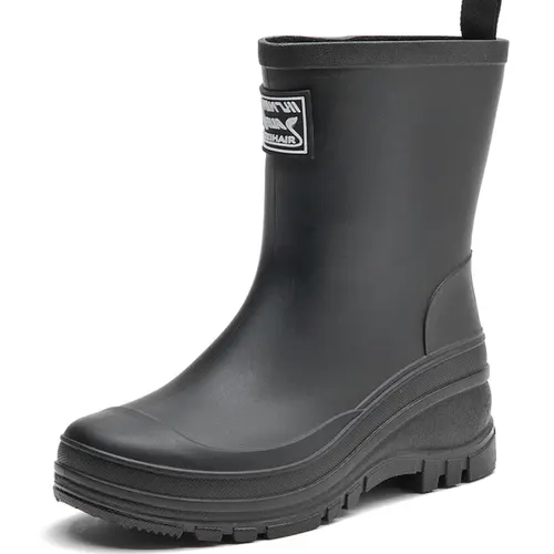 Women's Fashionable Solid Color Rain Boots, Casual Comfortable Waterproof Non-slip Rain Boots for Outdoor, Durable Rain Shoes for Women, Footwear, Garden Boots, Anti Slip Boots