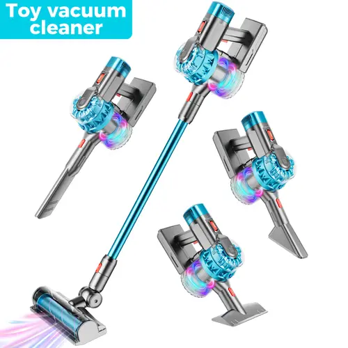 4-in-1 Unisex Kids Simulated Vacuum Pretend Play Cleaning Playset, STEM Learning Toy with Light & Sound Fun, Birthday/Christmas Gift for 2-6+ Year Old Boys & Girls,sohochic