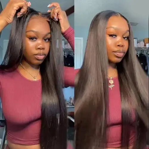 Bling Hair Glueless Pre-Cut Lace Wig 9x6 7x5 6x4 Real Human Hair Wigs Bone Straight 150% Density HD Transparent Pre Cut Lace Closure Wig Easy To Go No Glue backtoschool, Wigs Human Hair, Glueless Wigs sohochic