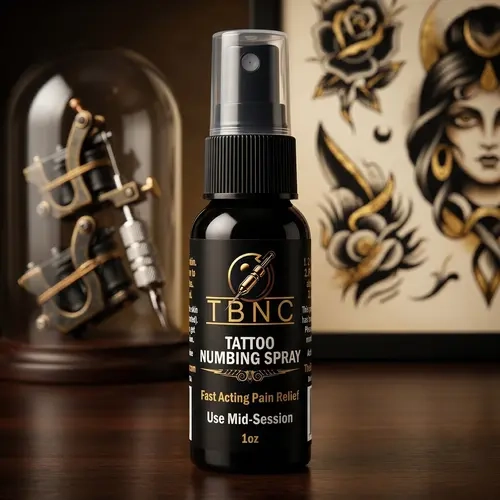 TBNC Tattoo Numbing Spray - 5% Lidocaine Fast-Acting, Long-Lasting Pain Relief for Ink Sessions, Tattoo Artists - Degradable Single Item for Piercings