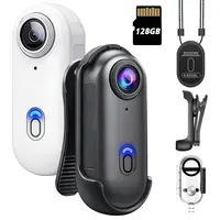 【Back To School】NUISK Thumb Action Camera, POV First‑Person Body Cam, comes with waterproof case and magnetic accessories, ultra‑compact and hands‑free, only compatible with U3‑spec memory cards, vlog recording device, daily recording for students,, Clip,