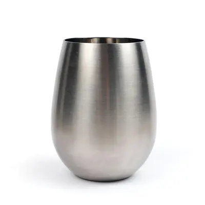 RSVP  11-oz Stainless Steel Stemless Wine Glass