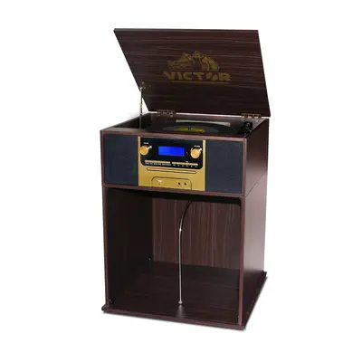 Victor Boyleston 7-in-1 Turntable Music Center