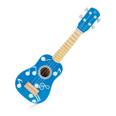 Hape Kid's Wooden Toy Ukulele - Blue Dot, 21"