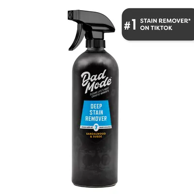 DadMode 7-Enzyme Power Liquid All-Purpose Cleaner Spray - 16 oz, Sandalwood & Suede Scented, 24-Month Shelf Life, Refill Bottle for Fabric Stain Removal, Sports Stain Aid, Odor Elimination