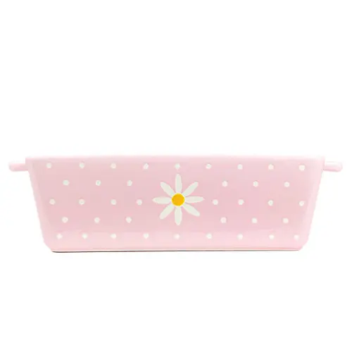 10 Strawberry Street Daisy Polka Dot Loaf Pan Baker
