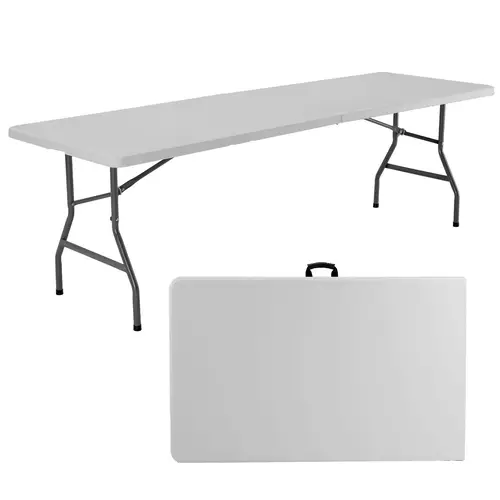 Portable Foldable Heavy-Duty Multi-Use Outdoor Furniture Table, Folding Design with Carrying Handle for Camping, Picnic Dining Table