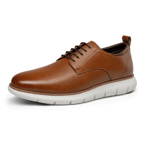 BRUNO MARC Men's Classic Derby Oxford Shoes - Breathable Lightweight Superfine Fiber Business Casual Shoes with Cushioned Ankle Support, Sporty Chic Walking Footwear for TikTok Shop Back to School,sohochic