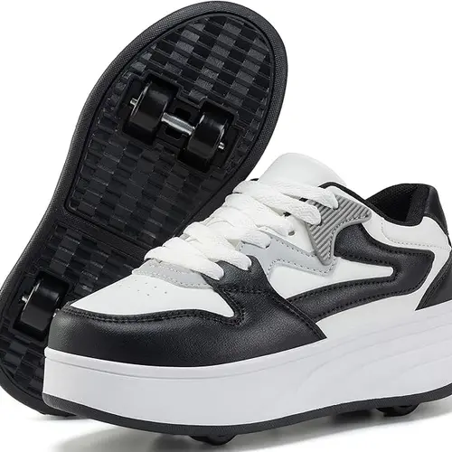 ANEFUN Kids' Roller Skate Shoes - Detachable Wheels, Multisport Sneakers for Boys and Girls, Inline & Roller Skating Gear, Rollerskates