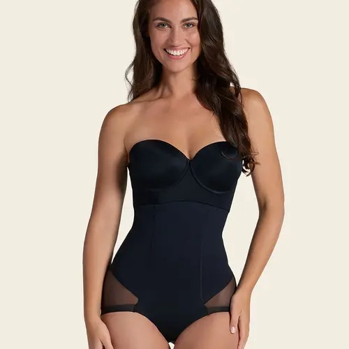 Leonisa Extra High-Waisted Sheer Bottom Sculpting Shaper Panty