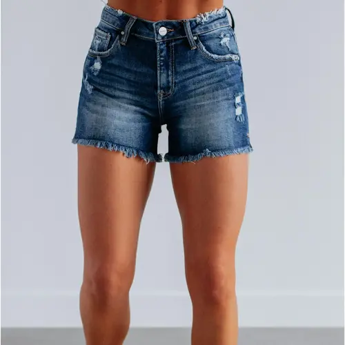 Beck Risen Shorts - Dark Wash