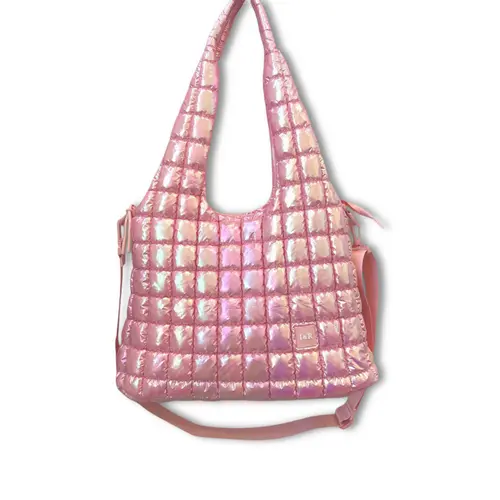 Iris Puff Galaxy Hobo (#24239) Shiny and Stylish Hobo Shoulder Bag -  By Iris & Rainbow Grommet Hobo Bags Floral Quilted Bag