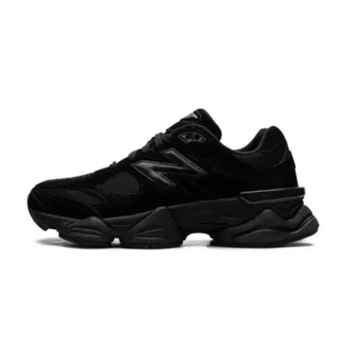 New Balance 9060 Triple Black Cat Suede Mensfashion Shoes - NB Chunky Casual, Streetwear Style, Casual Athletic, Versatile, Stealthy, Cushioned Daily Street Walking Lifestyle Men's Footwear, Chunky Casual Sneakers