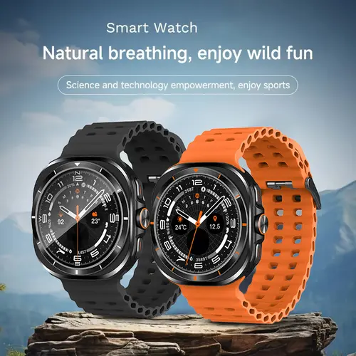 Men's Multifunctional Digital Sports Smartwatch - 1.43'' Touchscreen Sport Watch, Wireless Smart Watch, Bluetooth Phone Call, Pedometer, Sleep Tracking, Fitness Wearable Compatible with Android & iPhone,sohochic