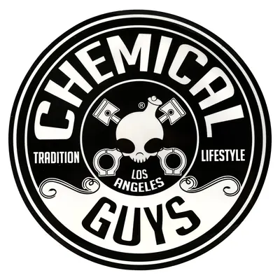 Chemical Guys 8-in Durable Weather-Resistant Round Skull Logo Car Sticker, Multi-Size Automotive Decals, Auto Fashion Exterior & Toolbox Decor, 8 inch Car Tuning Lifestyle Item with Enhanced Visibility