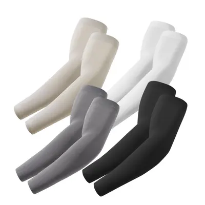 4 Pairs Sun Arm Sleeves for Men Women, Compression Cooling Sun Sleeves - Sports - Workouts - Tattoo Cover