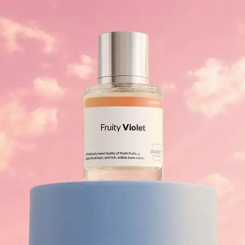 Fruity Violet, Dossier, Women's Perfume, Eau de Parfum, 50ml, Peach, Cassis, Strawberry, Violet, Jasmine, White Woods, Caramel, Honey, Oakmoss