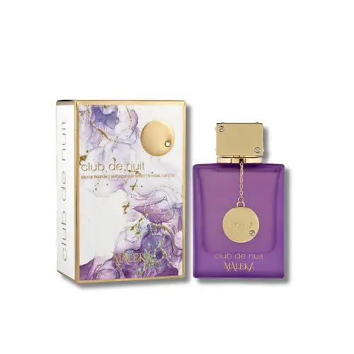 Armaf Club De Nuit Maleka Eau De Parfum for Women, 3.4 fl oz EDP Spray - Aromatic Spicy Fruity Luxurious Fragrance with Bergamot Peppery, Lychee Amber, Praline & Sandalwood Notes, Elegant Design, 36 Months Shelf Life, Single Item Women's Fragrance