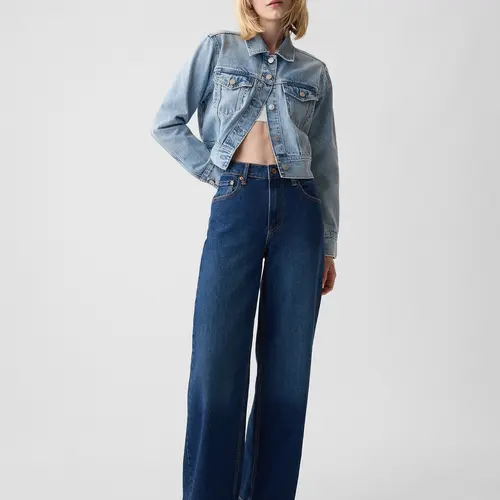 Gap Women's High Rise Stride Wide-Leg Jeans
