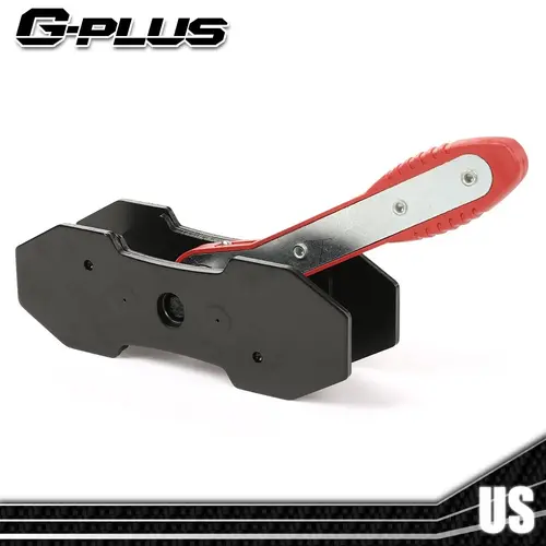 G-PLUS Universal Ratcheting Car Brake Caliper Press Tool, Ratchet Brake Piston Spreader with Separator Pads and Included Plates for Automotive Repair, Includes Plates