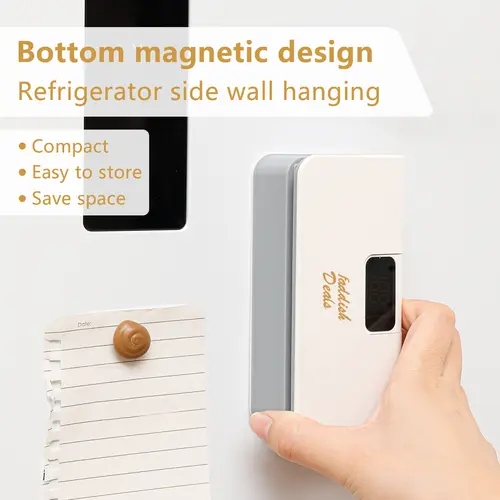 【FaddishDeal】Small Rechargeable Portable Plastic Sealer with Hidden Blade - Mini Useful Items for Kitchen, Seals Snack, Coffee, Pet Food, PP & Foil Bags, Craft Sheet Sealing, Fits Lunchboxes, Picnic Baskets, RV Drawers,sohochic