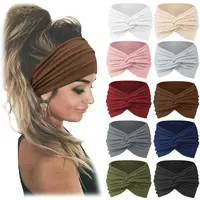 10 PCS Women Headbands African 4inch Wide Hair Wrap Extra Turban Head Bands for Lady Large Sport Workout Non-slip Big Hair Bands