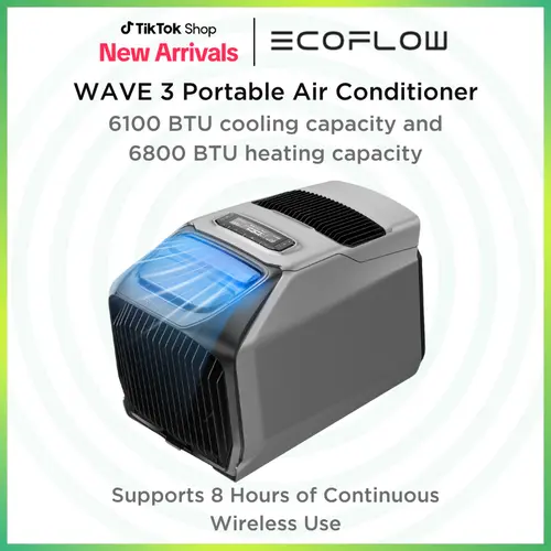 EF ECOFLOW WAVE 3 Portable Air Conditioner, 1800W/6100 BTU Cooling and 2000W/6800 BTU Heating
