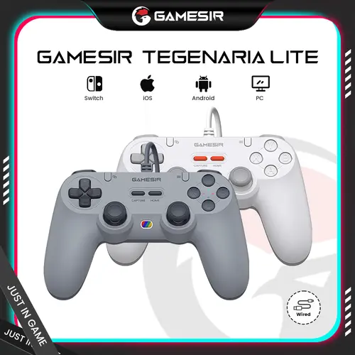 GameSir Tegenaria Lite(Not for PS4/5) Wired Game Controller – Retro Style, Symmetric Design, Plug & Play for PC