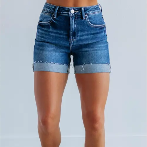 Essia Risen Shorts - Dark Wash