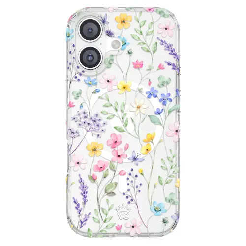Velvet Caviar Enchanted Floral Cellphone Case - Shockproof Hard PC Backplate Casing, High-Quality Accessory with Floral Artwork for iPhone, Samsung Phones, Boosts Phone Aesthetic & Protection