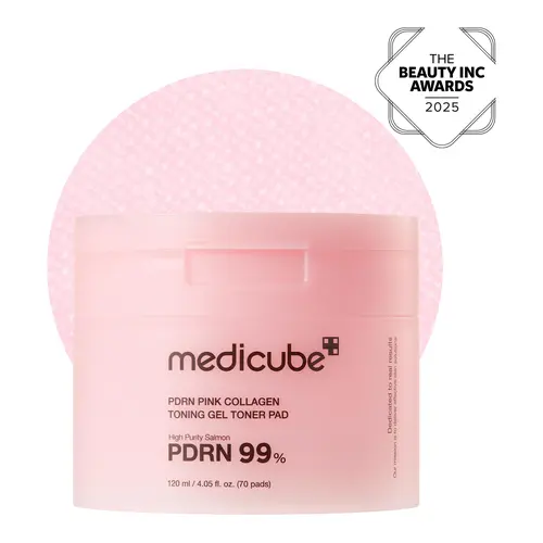 [medicube] PDRN Pink Collagen Gel Toner Pad | PDRN Jelly Toner Pad | 99% Salmon DNA, PDRN, Uneven skintone | Korean Skincare