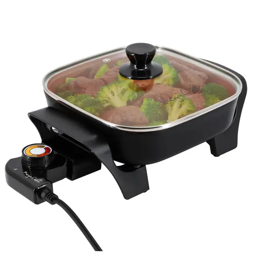 MegaChef 8" Copper Coated Electric Skillet