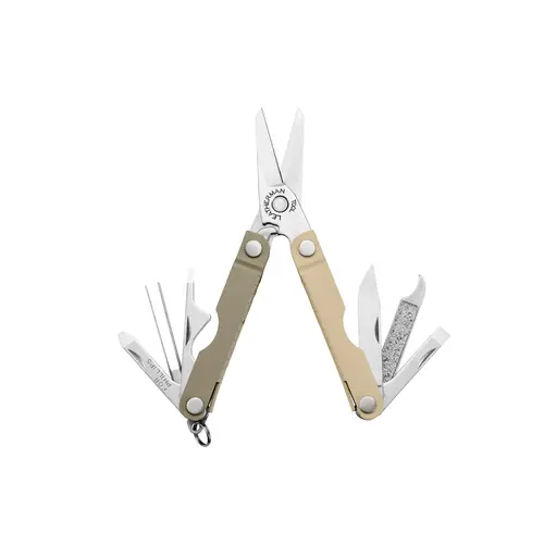 Leatherman Micra® 10-in-1 Keychain Multi-Tool - Portable Compact Grooming & Utility Gadget, Keychain Accessory, Bottle Opener, Mini Useful Item for Tools & Hardware Needs, Portable Multi Tool