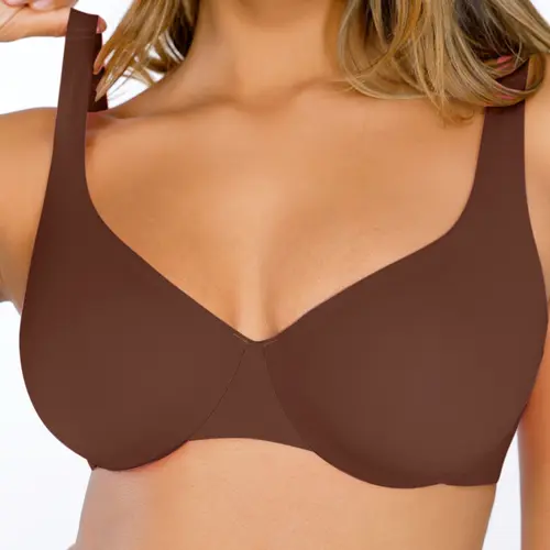 FeelinGirl FeelSoft Minimizer Bras for Women Comfort Underwire Plus Size Balconette Bras Full Coverage No Padded Seamless Everyday Bras Womenswear Comfortable